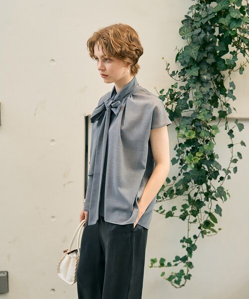 DESIGNWORKS / デザインワークス シャツ・ブラウス | シアーボイルボウタイブラウス | 詳細9