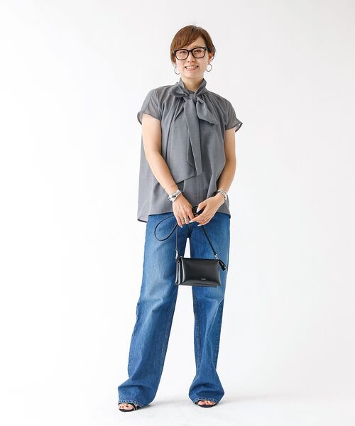 DESIGNWORKS / デザインワークス シャツ・ブラウス | シアーボイルボウタイブラウス | 詳細18