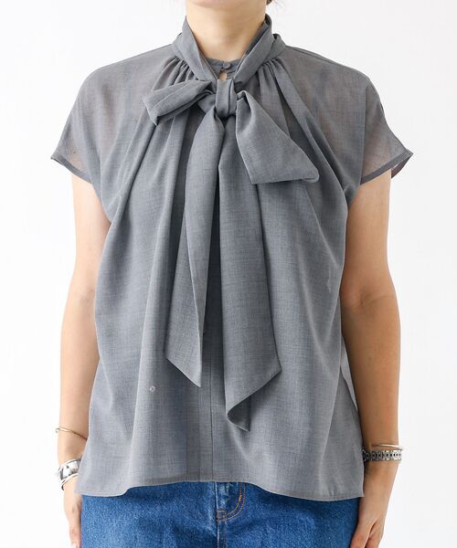 DESIGNWORKS / デザインワークス シャツ・ブラウス | シアーボイルボウタイブラウス | 詳細19