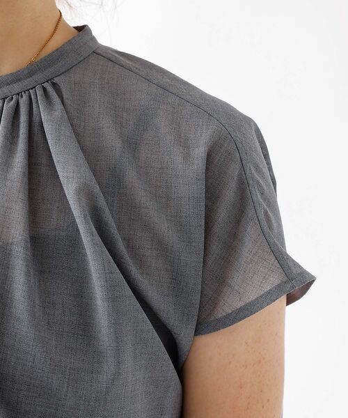 DESIGNWORKS / デザインワークス シャツ・ブラウス | シアーボイルボウタイブラウス | 詳細24