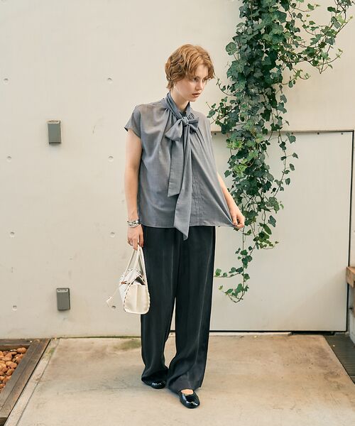 DESIGNWORKS / デザインワークス シャツ・ブラウス | シアーボイルボウタイブラウス | 詳細13