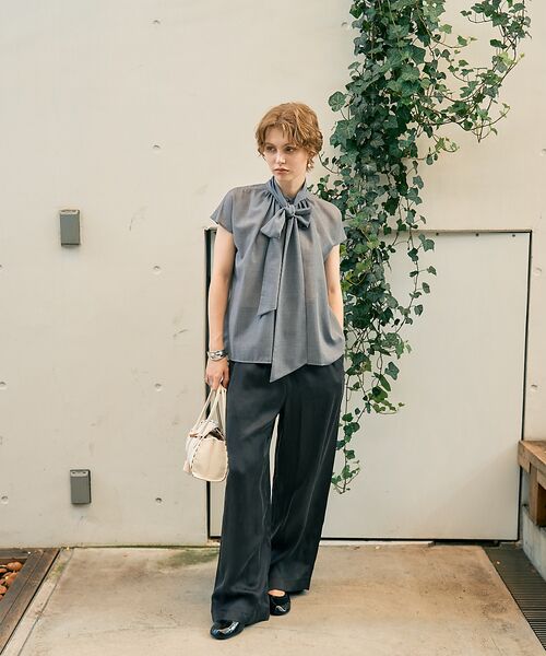 DESIGNWORKS / デザインワークス シャツ・ブラウス | シアーボイルボウタイブラウス | 詳細14