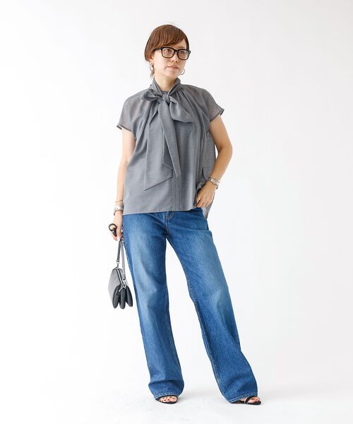 DESIGNWORKS / デザインワークス シャツ・ブラウス | シアーボイルボウタイブラウス | 詳細17