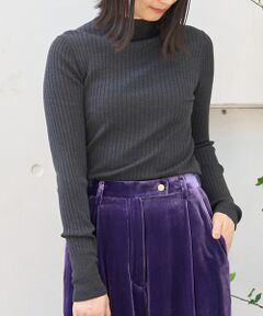 DESIGNWORKS / デザインワークス ニット・セーター | ウールバックボタンハイネックニット