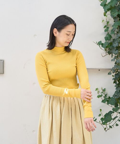 DESIGNWORKS / デザインワークス ニット・セーター | ウールバックボタンハイネックニット | 詳細1