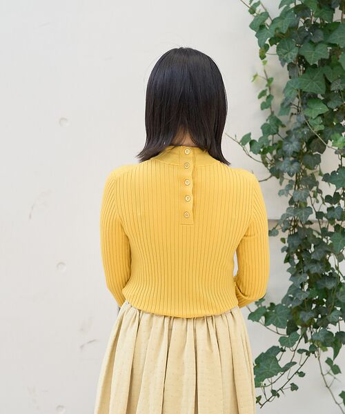 DESIGNWORKS / デザインワークス ニット・セーター | ウールバックボタンハイネックニット | 詳細4