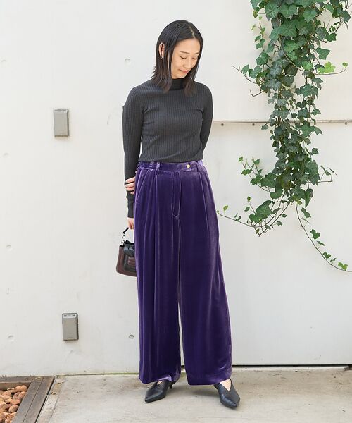 DESIGNWORKS / デザインワークス ニット・セーター | ウールバックボタンハイネックニット | 詳細13