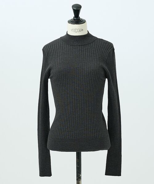 DESIGNWORKS / デザインワークス ニット・セーター | ウールバックボタンハイネックニット | 詳細15