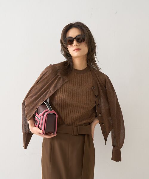 DESIGNWORKS / デザインワークス カーディガン・ボレロ | STARDUSTラメクルーカーディガン | 詳細1