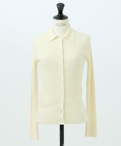 DESIGNWORKS / デザインワークス ニット・セーター | ウールリブポロカーディガン