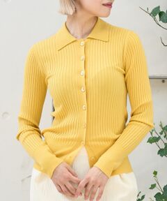 DESIGNWORKS / デザインワークス ニット・セーター | ウールリブポロカーディガン