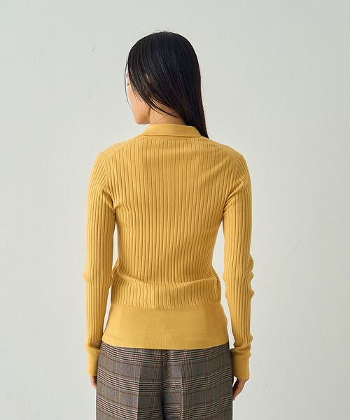 DESIGNWORKS / デザインワークス ニット・セーター | ウールリブポロカーディガン | 詳細11