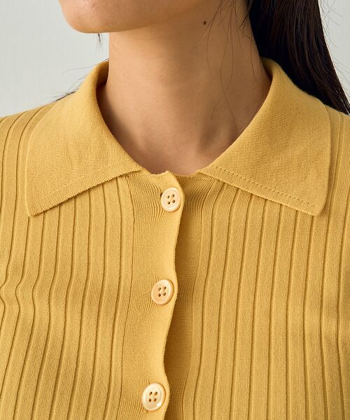 DESIGNWORKS / デザインワークス ニット・セーター | ウールリブポロカーディガン | 詳細12