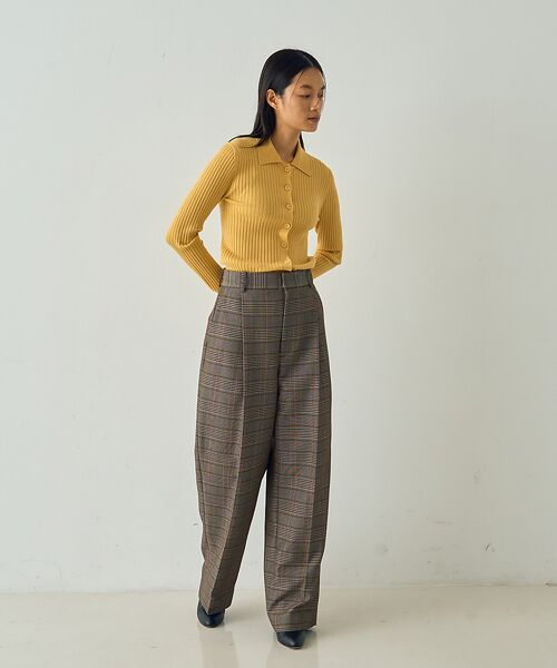 DESIGNWORKS / デザインワークス ニット・セーター | ウールリブポロカーディガン | 詳細5