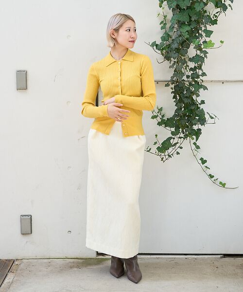 DESIGNWORKS / デザインワークス ニット・セーター | ウールリブポロカーディガン | 詳細6