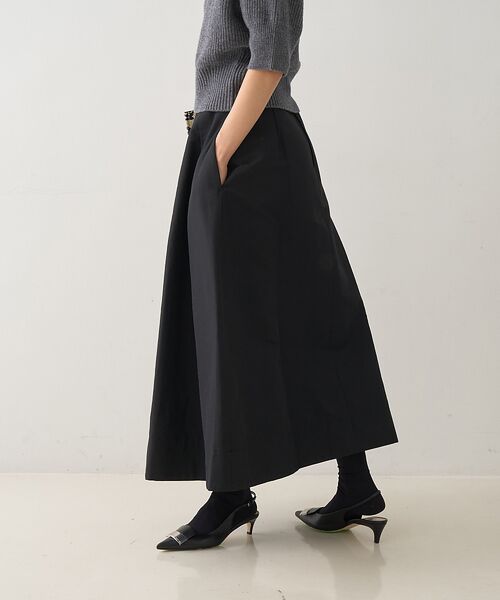 DESIGNWORKS / デザインワークス ロング・マキシ丈スカート | タックツイルフレアスカート | 詳細3