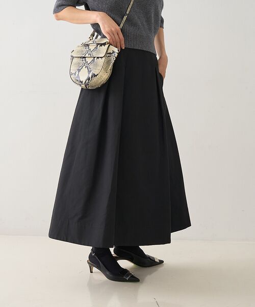 DESIGNWORKS / デザインワークス ロング・マキシ丈スカート | タックツイルフレアスカート | 詳細4
