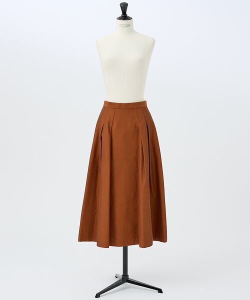 DESIGNWORKS / デザインワークス ロング・マキシ丈スカート | タックツイルフレアスカート | 詳細24