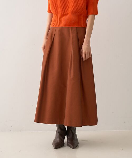 DESIGNWORKS / デザインワークス ロング・マキシ丈スカート | タックツイルフレアスカート | 詳細17