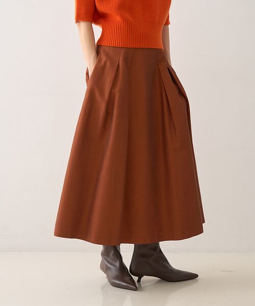 DESIGNWORKS / デザインワークス ロング・マキシ丈スカート | タックツイルフレアスカート | 詳細19