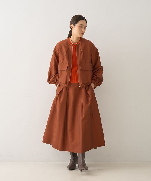 DESIGNWORKS / デザインワークス ロング・マキシ丈スカート | タックツイルフレアスカート | 詳細22