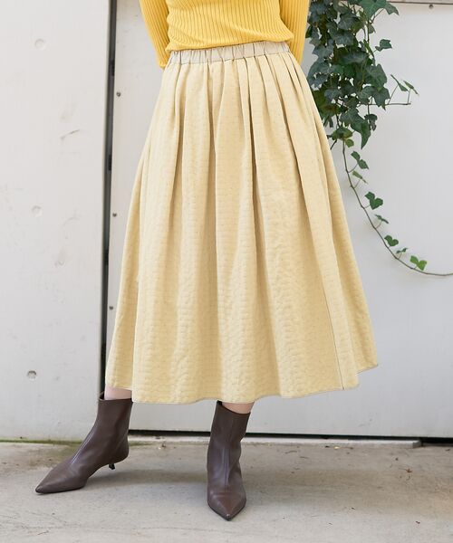 DESIGNWORKS / デザインワークス ロング・マキシ丈スカート | ラメドットリバーシブルスカート | 詳細3