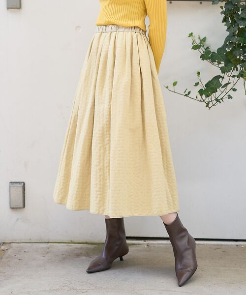 DESIGNWORKS / デザインワークス ロング・マキシ丈スカート | ラメドットリバーシブルスカート | 詳細4