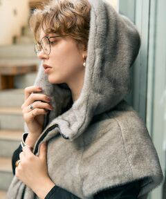 DESIGNWORKS / デザインワークス パーカー | リッチエコファーフードジレ