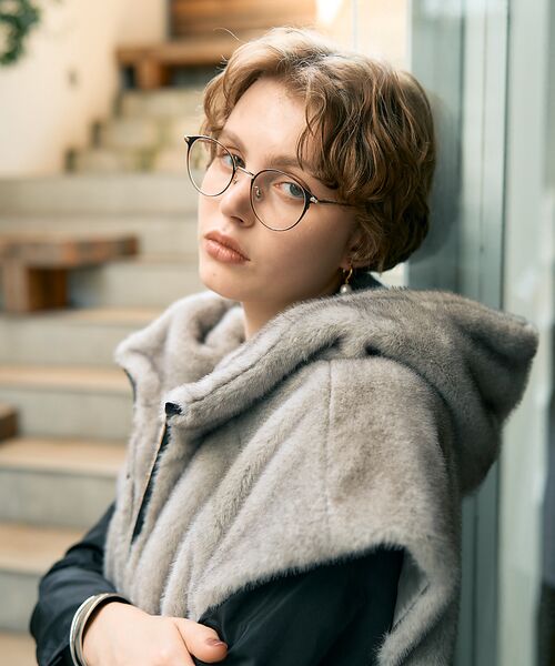 DESIGNWORKS / デザインワークス パーカー | リッチエコファーフードジレ | 詳細1