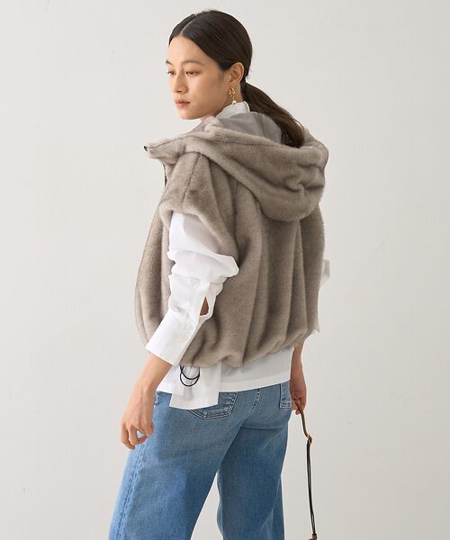 DESIGNWORKS / デザインワークス パーカー | リッチエコファーフードジレ | 詳細18