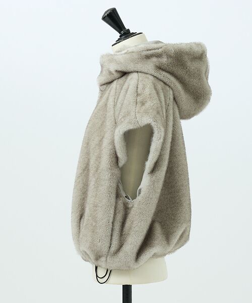 DESIGNWORKS / デザインワークス パーカー | リッチエコファーフードジレ | 詳細22