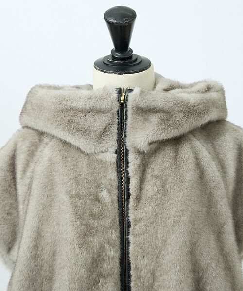 DESIGNWORKS / デザインワークス パーカー | リッチエコファーフードジレ | 詳細24