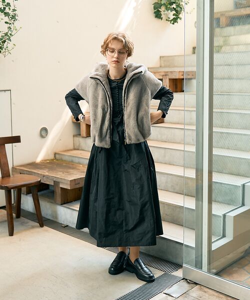 DESIGNWORKS / デザインワークス パーカー | リッチエコファーフードジレ | 詳細7