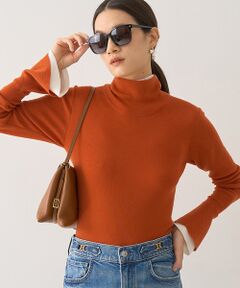 DESIGNWORKS / デザインワークス ニット・セーター | ウールバイカラーハイネックニット