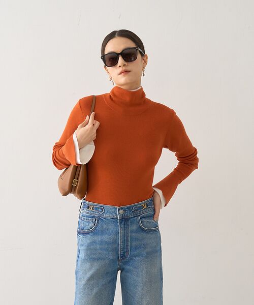 DESIGNWORKS / デザインワークス ニット・セーター | ウールバイカラーハイネックニット | 詳細1