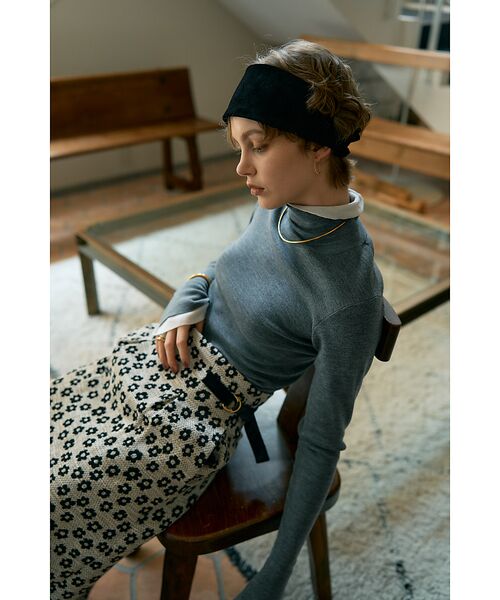 DESIGNWORKS / デザインワークス ニット・セーター | ウールバイカラーハイネックニット | 詳細15