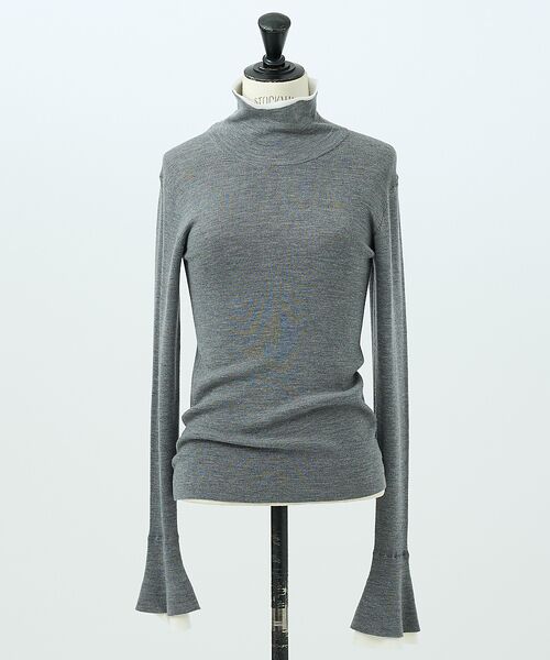 DESIGNWORKS / デザインワークス ニット・セーター | ウールバイカラーハイネックニット | 詳細16