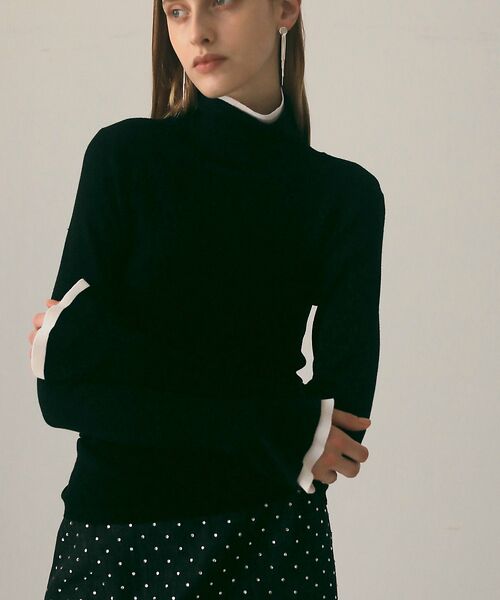 DESIGNWORKS / デザインワークス ニット・セーター | ウールバイカラーハイネックニット | 詳細19