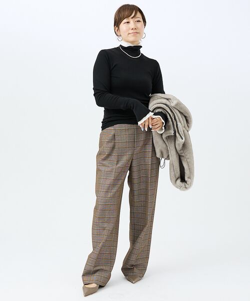 DESIGNWORKS / デザインワークス ニット・セーター | ウールバイカラーハイネックニット | 詳細21