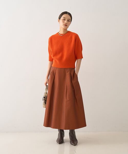 DESIGNWORKS / デザインワークス ニット・セーター | ウールカシミヤショートスリーブニット | 詳細15