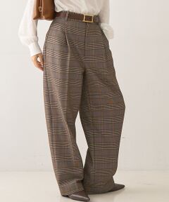 DESIGNWORKS / デザインワークス パンツ | ウール混タックバレルパンツ