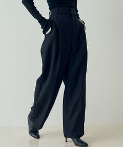 DESIGNWORKS / デザインワークス パンツ | ウール混タックバレルパンツ