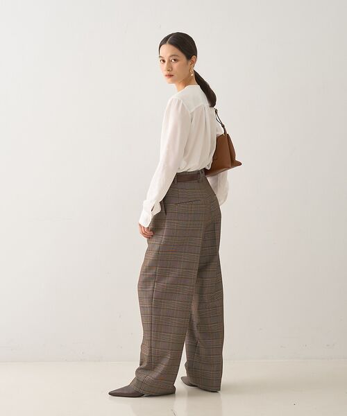DESIGNWORKS / デザインワークス パンツ | ウール混タックバレルパンツ | 詳細2