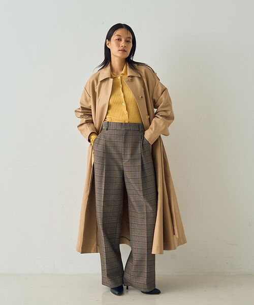 DESIGNWORKS / デザインワークス パンツ | ウール混タックバレルパンツ | 詳細3