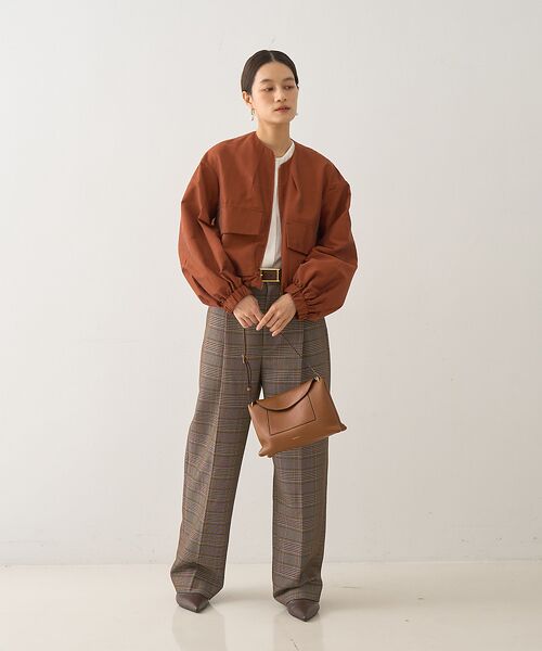 DESIGNWORKS / デザインワークス パンツ | ウール混タックバレルパンツ | 詳細6