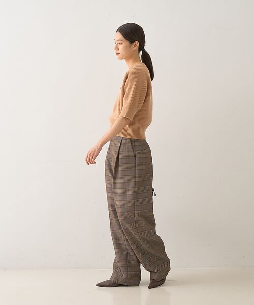 DESIGNWORKS / デザインワークス パンツ | ウール混タックバレルパンツ | 詳細8