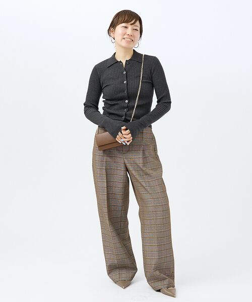 DESIGNWORKS / デザインワークス パンツ | ウール混タックバレルパンツ | 詳細9