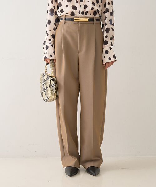 DESIGNWORKS / デザインワークス パンツ | ウール混タックバレルパンツ | 詳細21