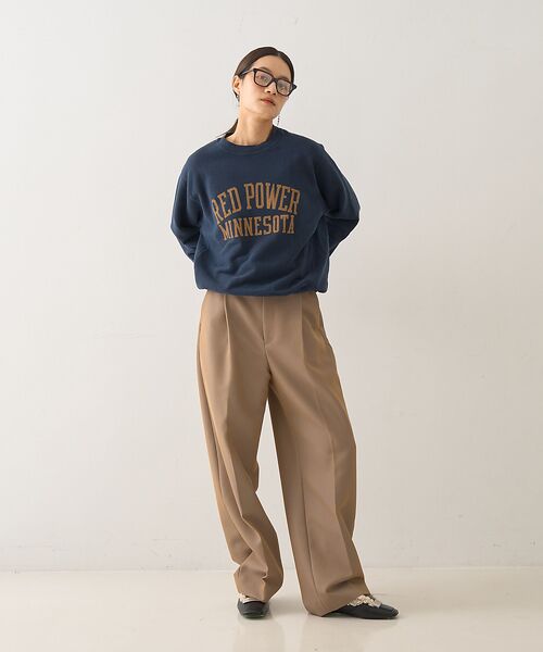 DESIGNWORKS / デザインワークス パンツ | ウール混タックバレルパンツ | 詳細15