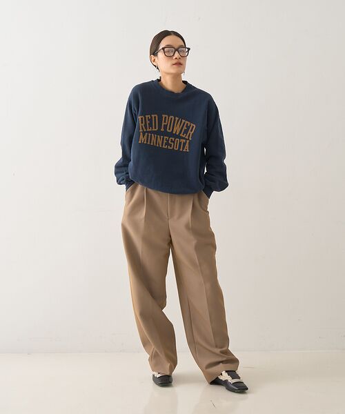 DESIGNWORKS / デザインワークス パンツ | ウール混タックバレルパンツ | 詳細16